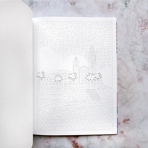 DESTINOS DE ESPAÑA: 40 láminas misteriosas para colorear por números (Ilustrados)