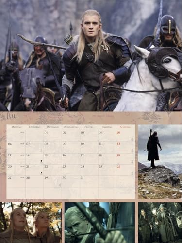 Der Herr der Ringe Broschur XL Kalender 2026: Wandkalender mit fesselnden Filmszenen aus der erfolgreichsten Filmtrilogie. Broschürenkalender 2026 mit Poster zum Heraustrennen.