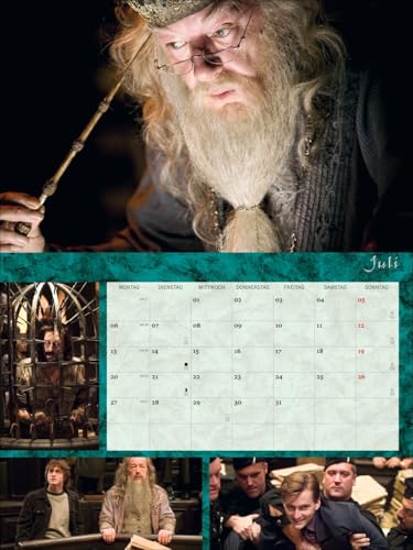 Harry Potter Broschur XL Kalender 2026: Wandkalender mit fesselnden Filmszenen aus den Harry Potter-Filmen. Broschürenkalender 2026 mit Poster zum Heraustrennen.