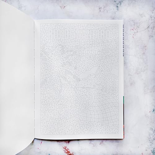 DESTINOS DEL MUNDO: 40 láminas misteriosas para colorear por números (Ilustrados)