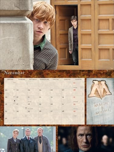 Harry Potter Broschur XL Kalender 2026: Wandkalender mit fesselnden Filmszenen aus den Harry Potter-Filmen. Broschürenkalender 2026 mit Poster zum Heraustrennen.