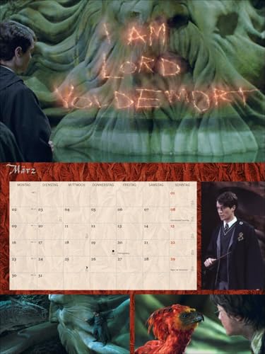 Harry Potter Broschur XL Kalender 2026: Wandkalender mit fesselnden Filmszenen aus den Harry Potter-Filmen. Broschürenkalender 2026 mit Poster zum Heraustrennen.