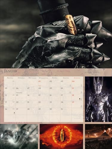 Der Herr der Ringe Broschur XL Kalender 2026: Wandkalender mit fesselnden Filmszenen aus der erfolgreichsten Filmtrilogie. Broschürenkalender 2026 mit Poster zum Heraustrennen.