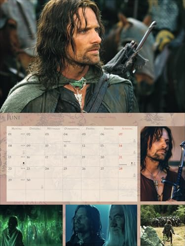 Der Herr der Ringe Broschur XL Kalender 2026: Wandkalender mit fesselnden Filmszenen aus der erfolgreichsten Filmtrilogie. Broschürenkalender 2026 mit Poster zum Heraustrennen.