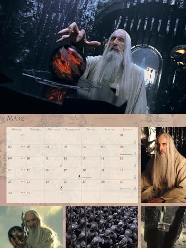 Der Herr der Ringe Broschur XL Kalender 2026: Wandkalender mit fesselnden Filmszenen aus der erfolgreichsten Filmtrilogie. Broschürenkalender 2026 mit Poster zum Heraustrennen.