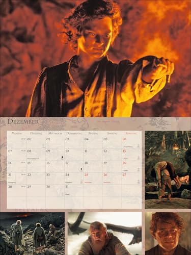 Der Herr der Ringe Broschur XL Kalender 2026: Wandkalender mit fesselnden Filmszenen aus der erfolgreichsten Filmtrilogie. Broschürenkalender 2026 mit Poster zum Heraustrennen.