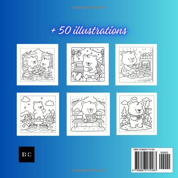 cozy bear bold and easy coloring book