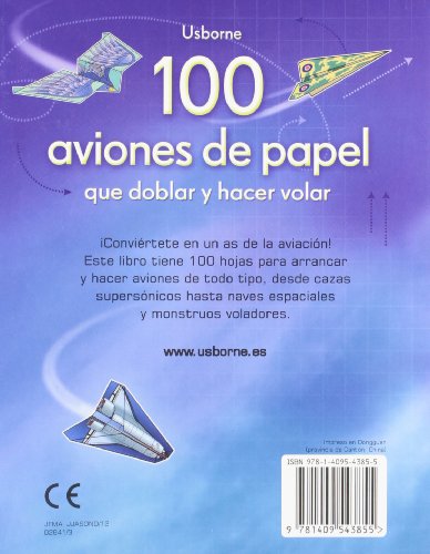 100 aviones de papel que doblar y hacer volar