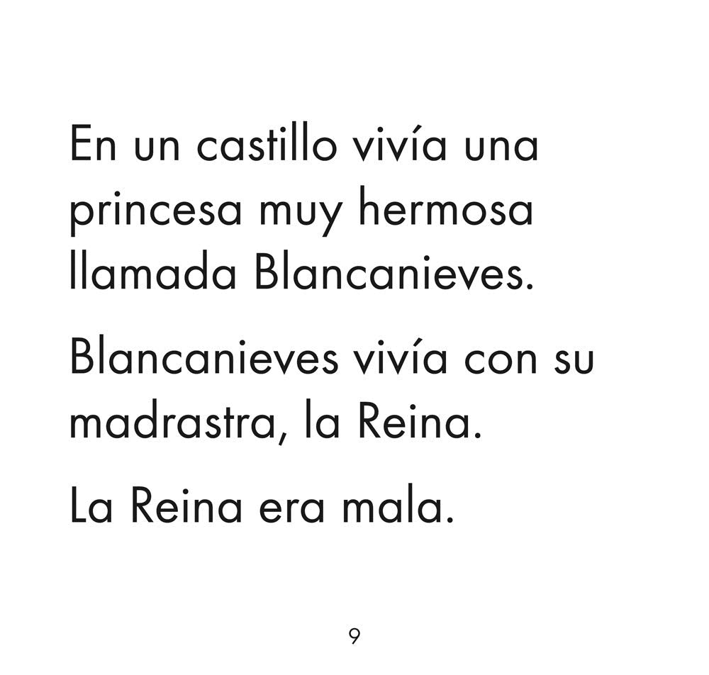 Blancanieves y Los Siete Enanitos - Lectura facilitada (Niños 3 a 5 años)