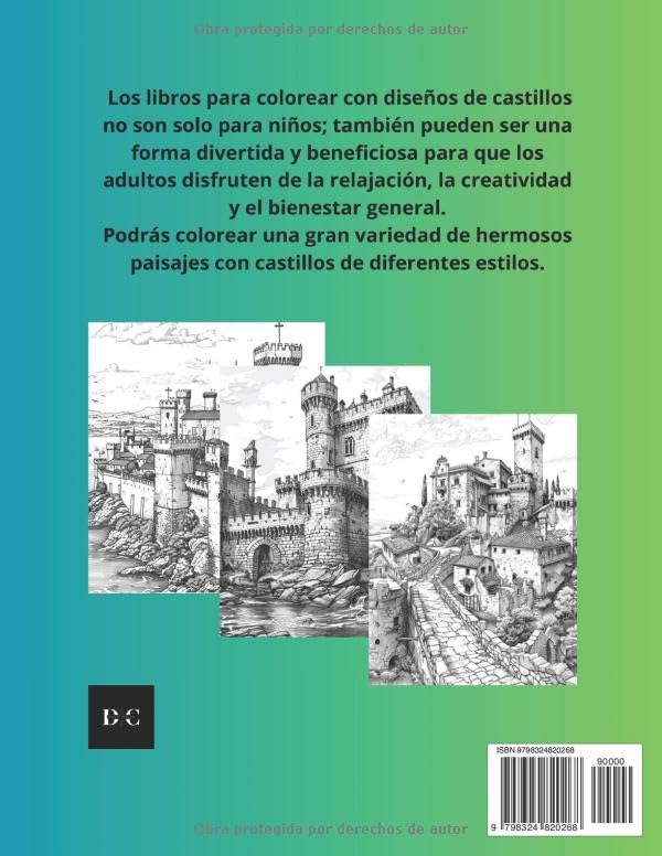 libro para colorear castillos