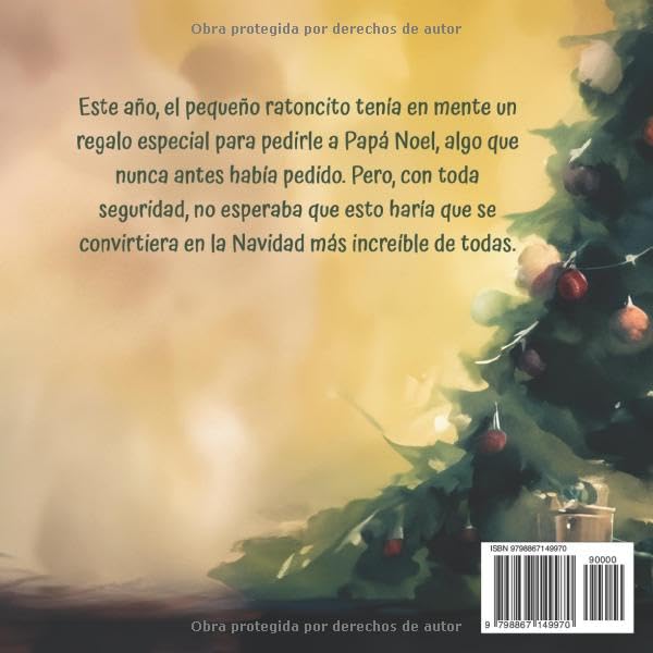 El ratoncito y el regalo de Navidad: Historia de Navidad para niños. Libro ilustrado a color