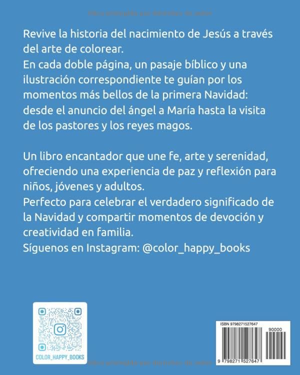 La Historia de la Navidad para Colorear