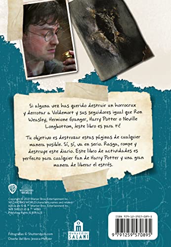 Harry Potter. Destroza este horrocrux: ¡Rasga, rompe y destroza este diario!