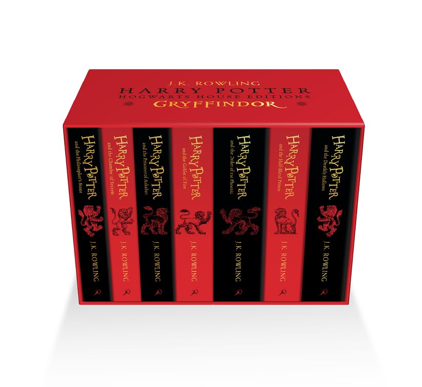 HARRY POTTER EDICIÓN GRYFFINDOR HOUSE , TAPA BLANDA, INGLÉS, BOX: J.K. Rowling - Set: 1-7: Gryffindor House Editions