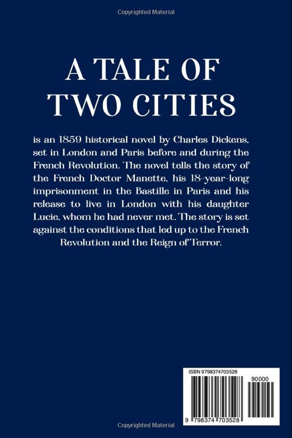 A Tale of Two Cities: The Original 1859 Edition (A Charles Dickens Classic Novel)