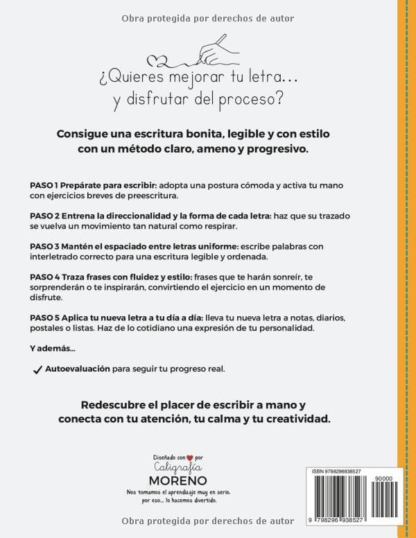 CUADERNO DE CALIGRAFÍA DIVERTIDA PARA ADULTOS EN LETRA DE IMPRENTA: El método paso a paso para mejorar tu escritura con una sonrisa