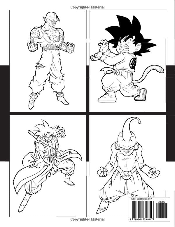 Dʀáɢᴏɴ Bᴀʟʟ Z Libro da colorare: Con oltre 100 pagine da colorare bellissime e uniche. Il grande libro da colorare per bambini, adolescenti e adulti.