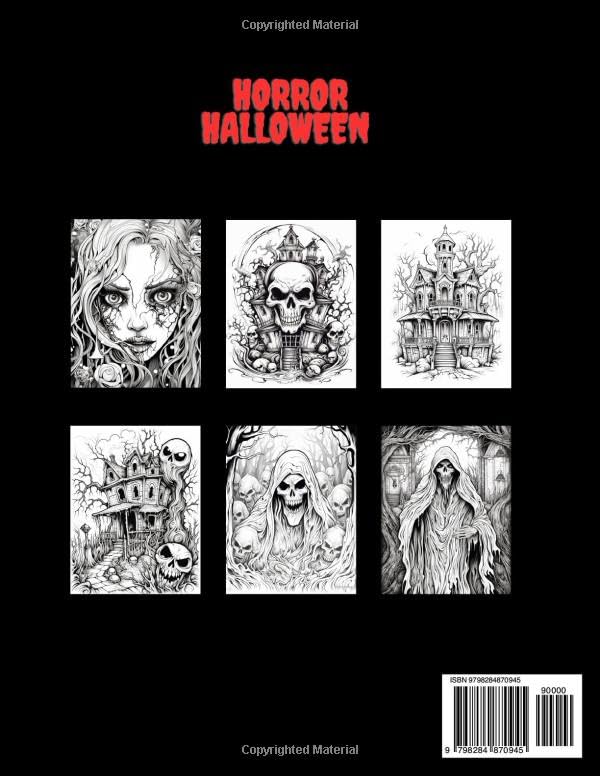 Horror Halloween , Coloring book