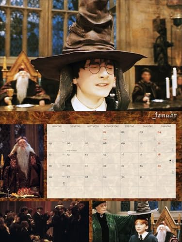 Harry Potter Broschur XL Kalender 2026: Wandkalender mit fesselnden Filmszenen aus den Harry Potter-Filmen. Broschürenkalender 2026 mit Poster zum Heraustrennen.