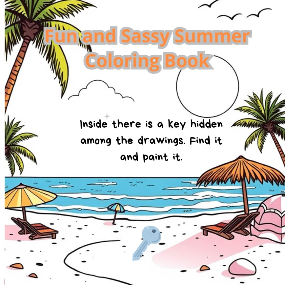 Fun and Sassy Summer Coloring Book