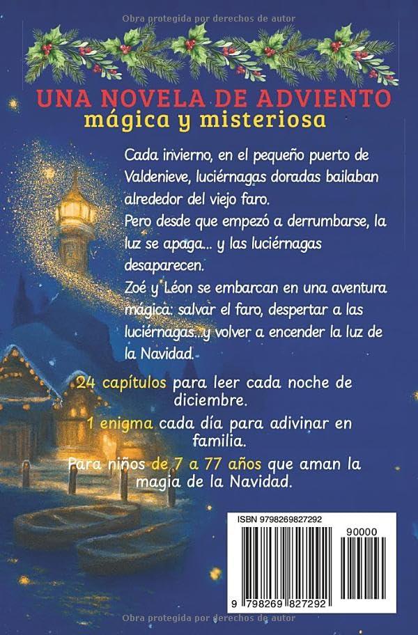 El Misterio de la Navidad – El Secreto de las Luciérnagas: Novela de Adviento para niños de 7 a 12 años – Una aventura mágica y llena de acertijos ... Navidad. (Les Mystères de Clara Deschamps)