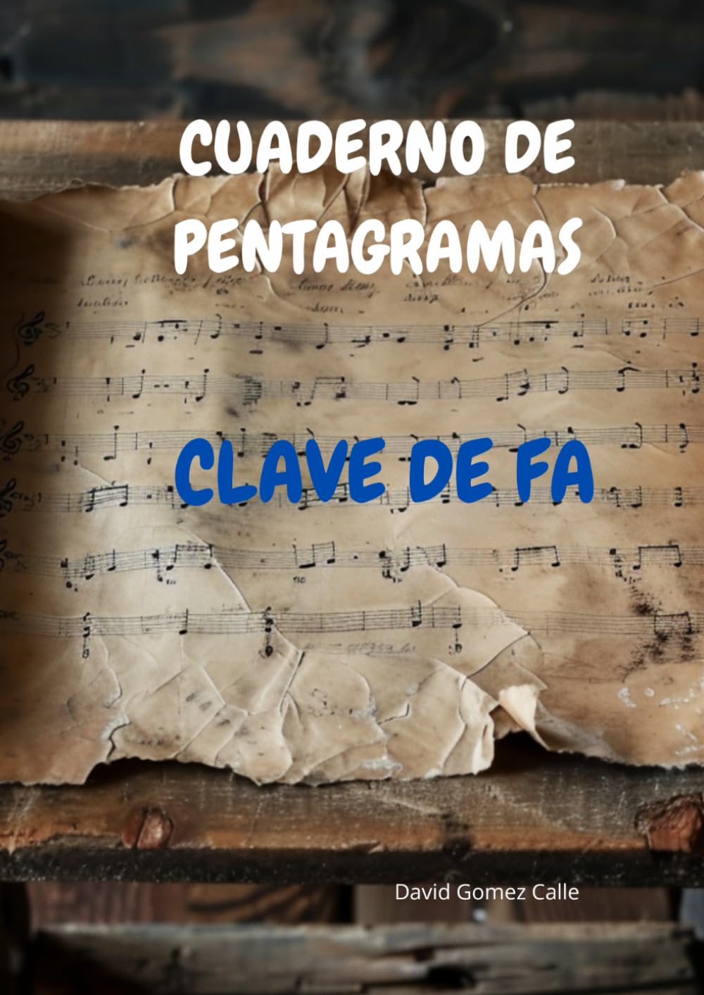 CUADERNO DE PENTAGRAMAS EN CLAVE DE FA