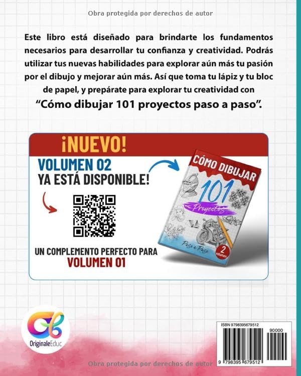 Cómo dibujar 101 proyectos paso a paso: Libro para aprender a dibujar, la guía completa para desarrollar tu creatividad a través de varios proyectos