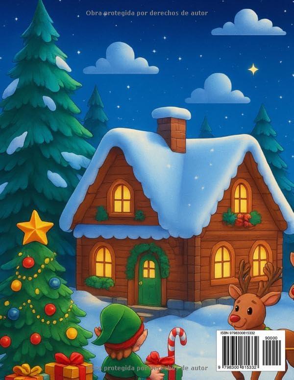 La Historia de Papá Noel - Libro de Colorear: El día en el Polo Norte preparando la Navidad