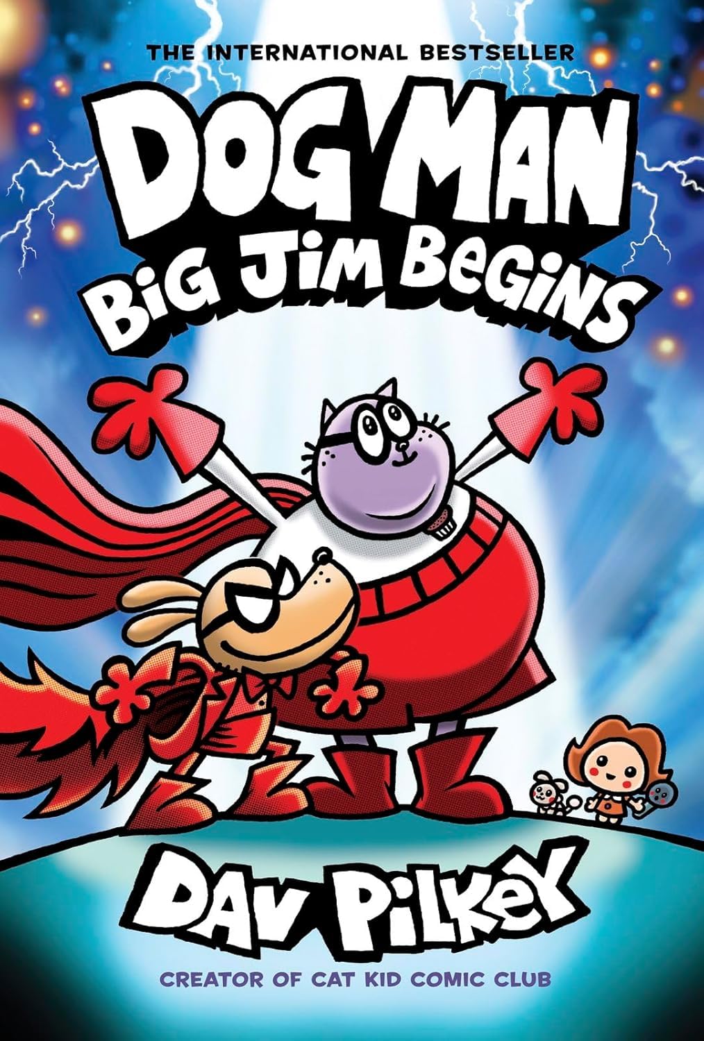 Dog Man Series 11-13 Collection 3 Books Set By Dav Pilkey (Twenty Thousand Fleas Under the Sea, The Scarlet Shedder & Big Jim Begins)