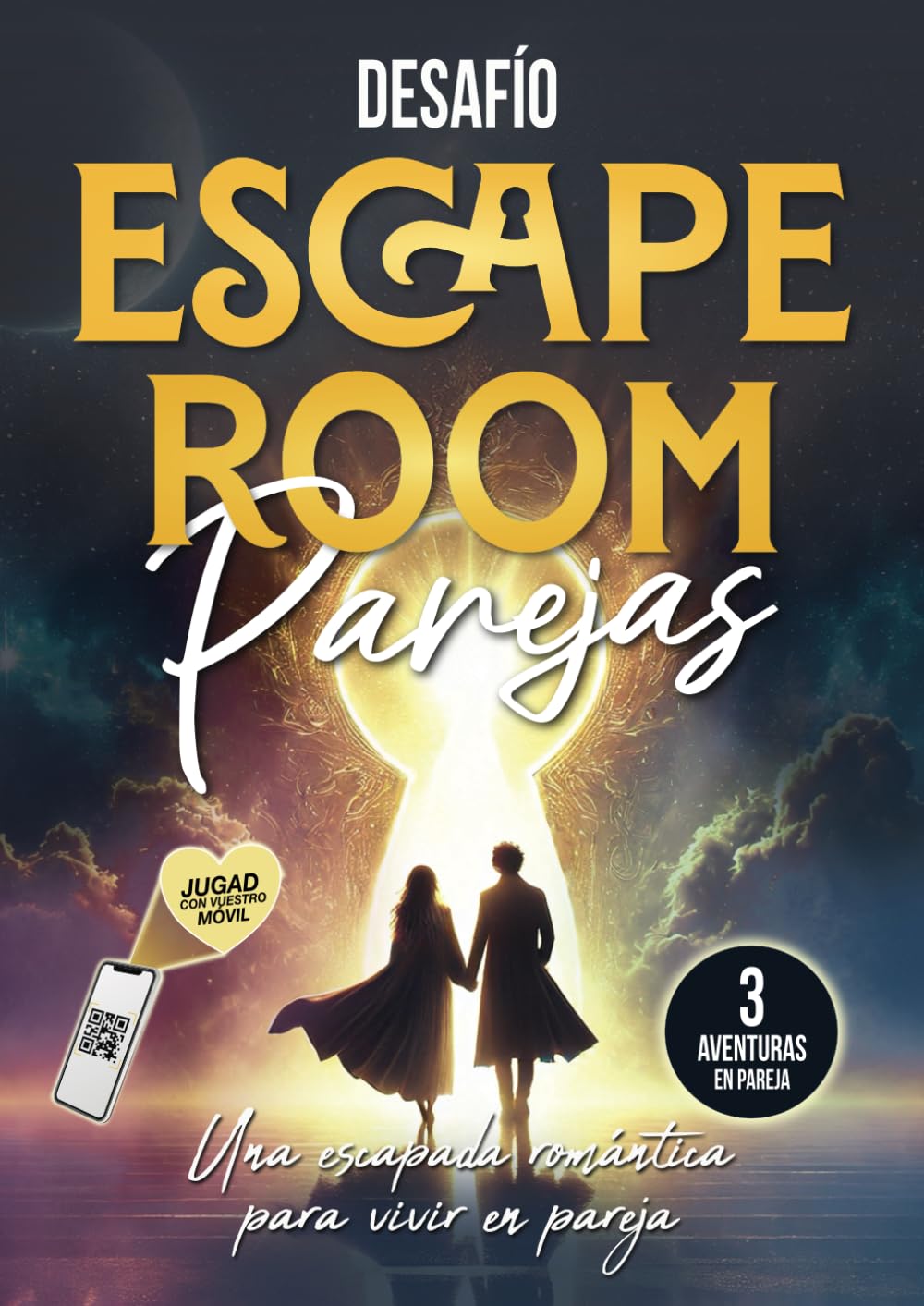Desafío Escape Room Parejas: Una escapada romántica para dos, 3 aventuras colaborativas para resolver con tu smartphone (Libro puzzle para adultos)