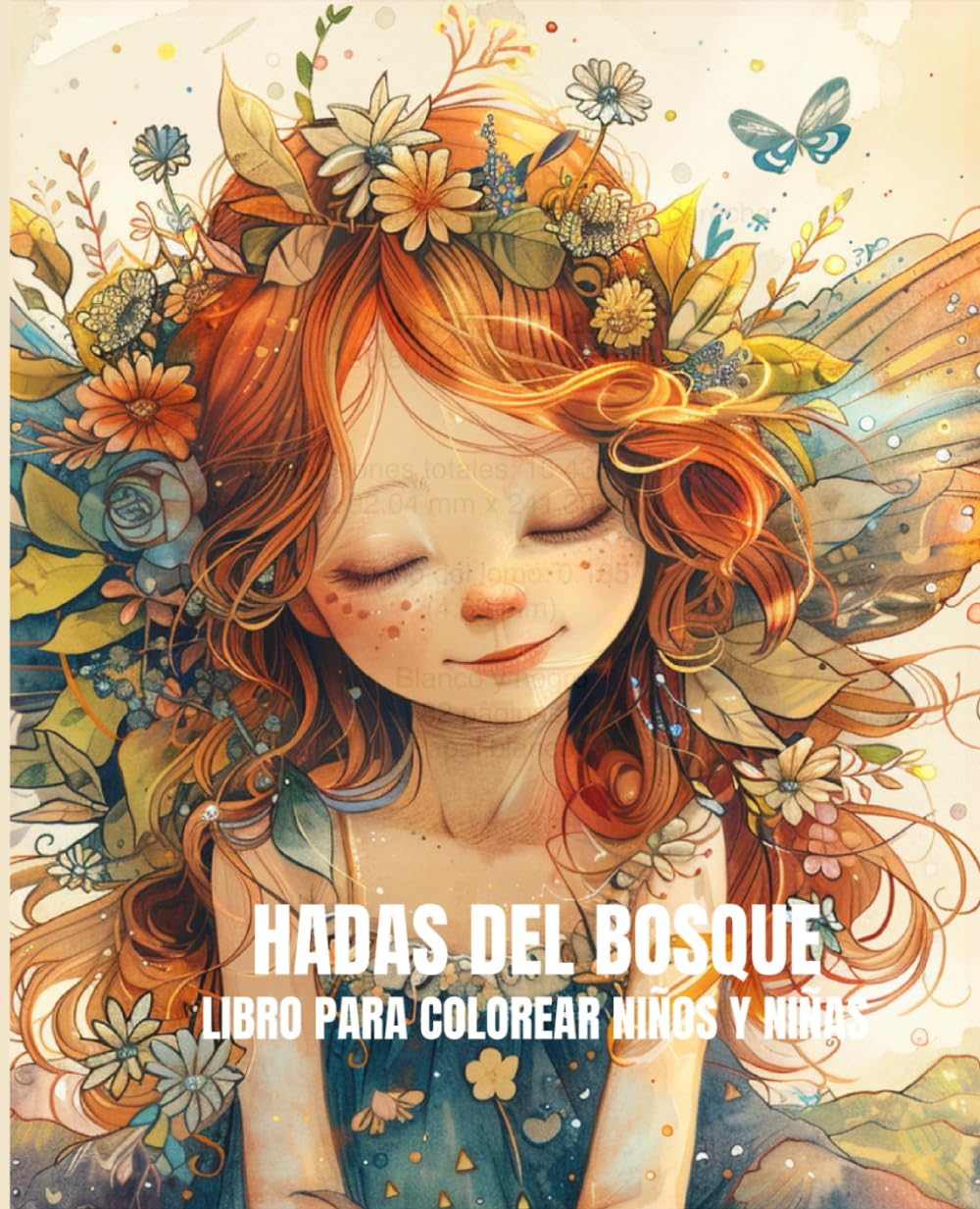 HADAS DEL BOSQUE: LIBRO PARA COLOREAR NIÑOS Y NIÑAS