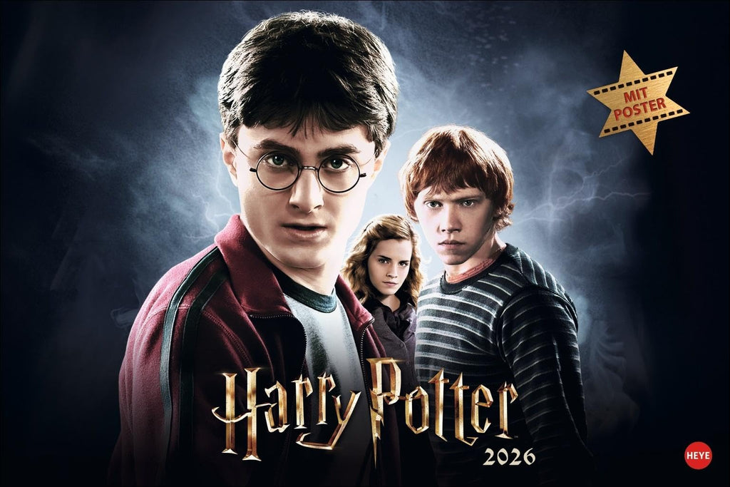 Harry Potter Broschur XL Kalender 2026: Wandkalender mit fesselnden Filmszenen aus den Harry Potter-Filmen. Broschürenkalender 2026 mit Poster zum Heraustrennen.