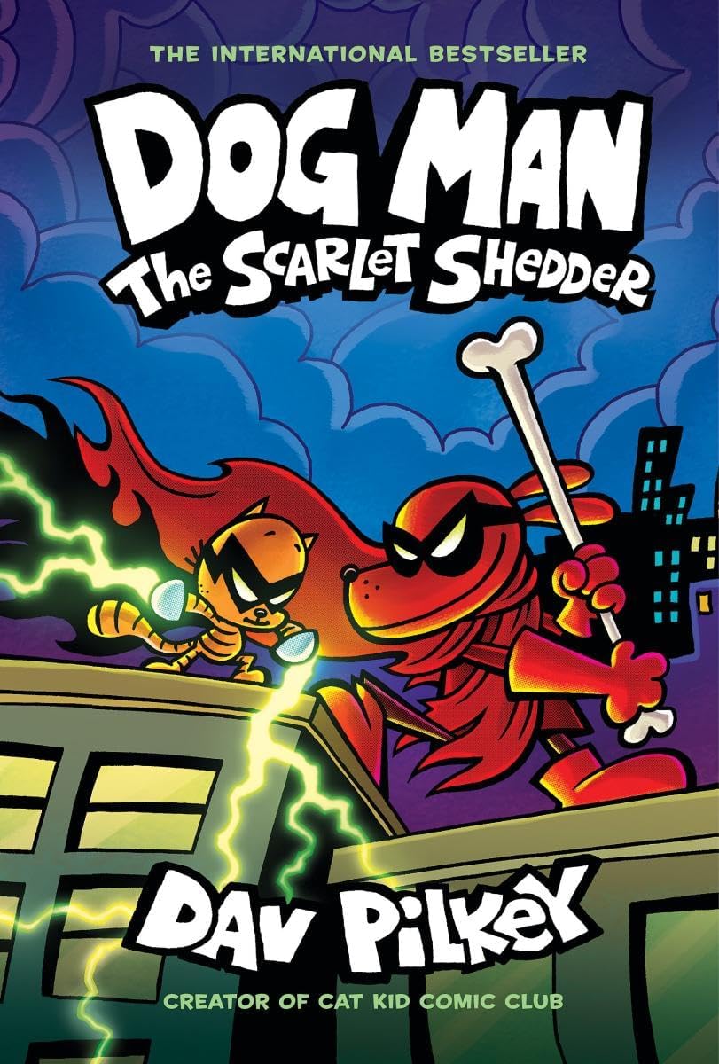 Dog Man Series 11-13 Collection 3 Books Set By Dav Pilkey (Twenty Thousand Fleas Under the Sea, The Scarlet Shedder & Big Jim Begins)