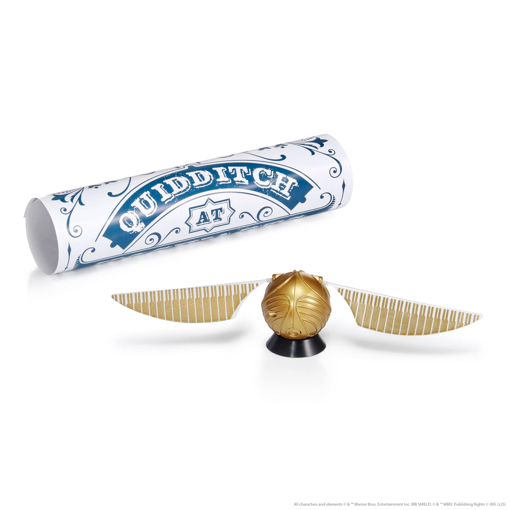 WOW! STUFF Misteriosa snitch dorada voladora | Parece levitar mágicamente | Regalos, coleccionables y juguetes oficiales de Harry Potter de Wizarding World, oro