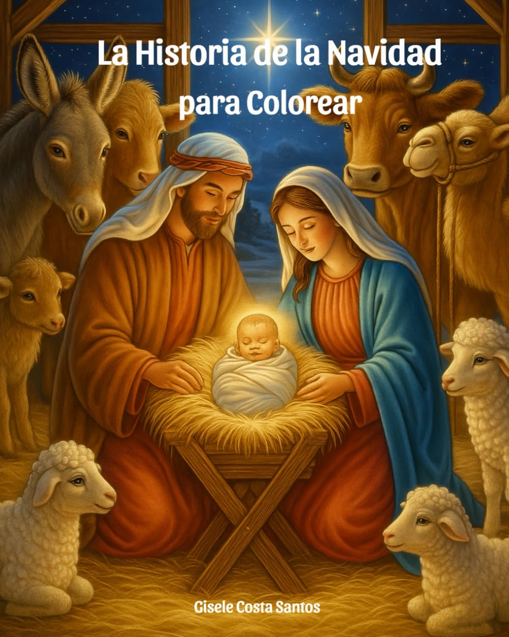 La Historia de la Navidad para Colorear