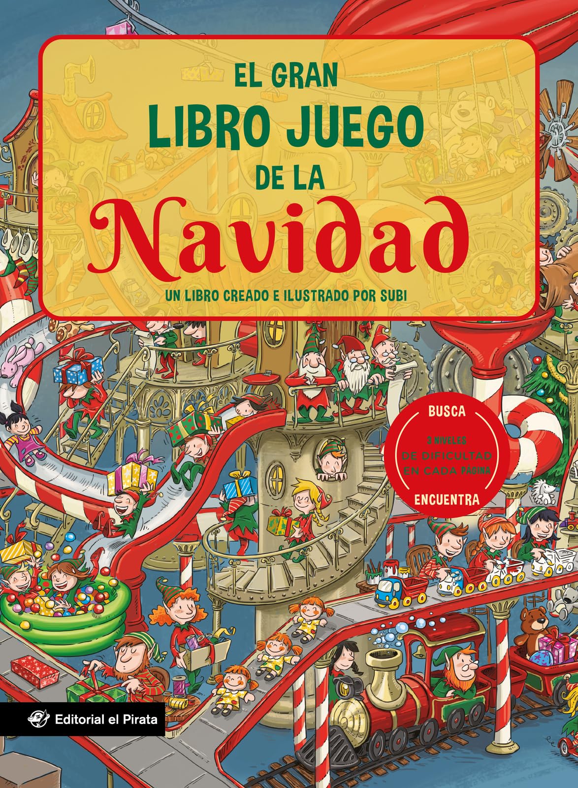 El gran libro juego de la Navidad: Un libro infantil con 3 niveles de juego, de 3 a 8 años. Jugar y aprender. ¡Conoce un montón de curiosidades y tradiciones navideñas!: 5 (Libros juegos)