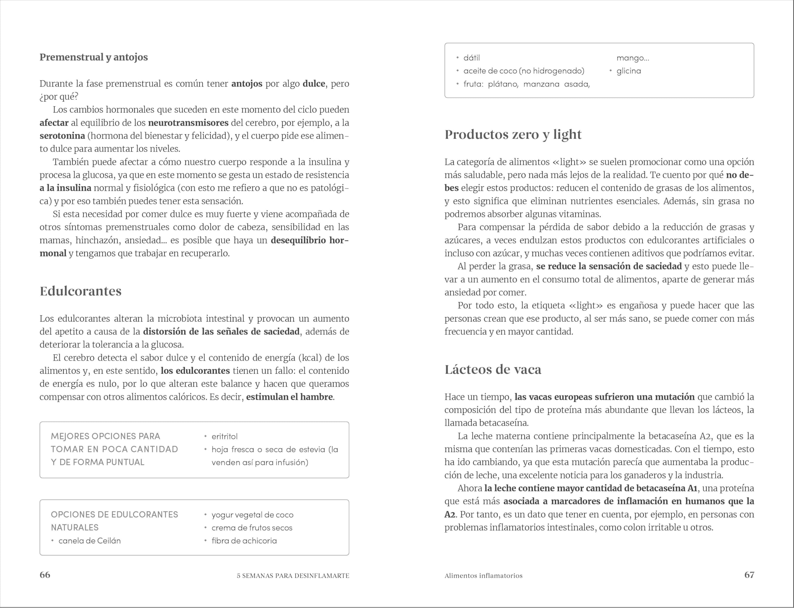 5 semanas para desinflamarte (Bienestar, salud y vida sana)