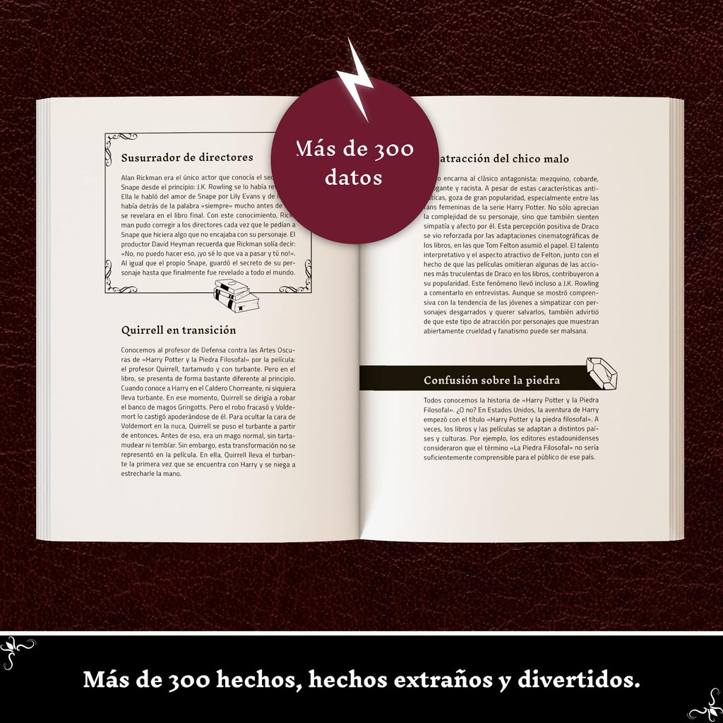 Hechos Increíbles para Fans de Harry Potter – La Colección No Oficial: Enciclopedia del Conocimiento Secreto sobre el Mago Más Famoso (Curiosidades y Datos Asombrosos)