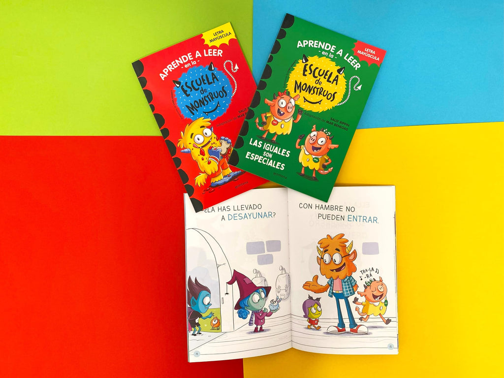 Aprender a leer en la Escuela de Monstruos - Pack con los libros 1, 2 y 3: En letra MAYÚSCULA para aprender a leer (Libros para niños a partir de 5 ... (libros para niños a partir de 5 años)