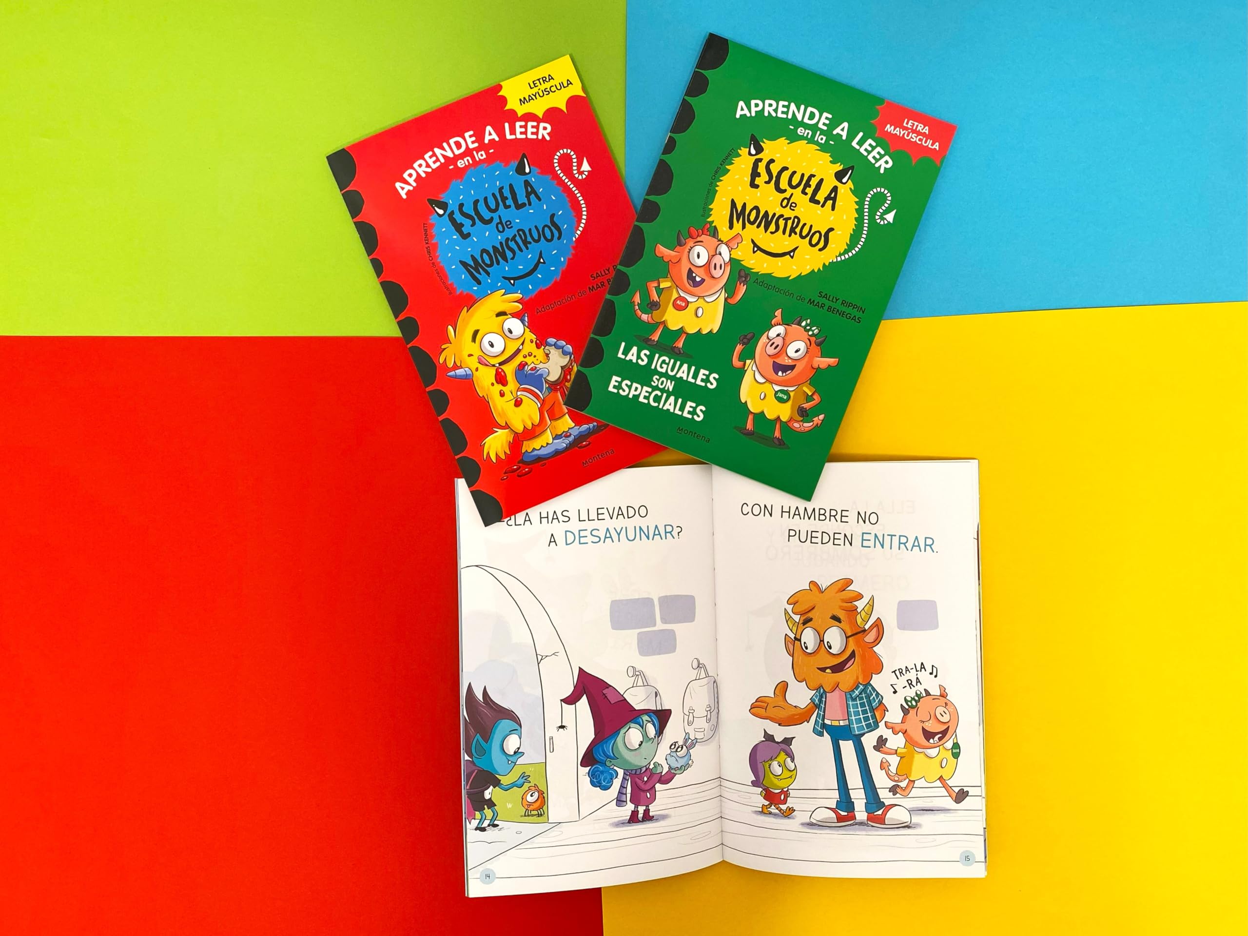 Aprender a leer en la Escuela de Monstruos - Pack con los libros 1, 2 y 3: En letra MAYÚSCULA para aprender a leer (Libros para niños a partir de 5 ... (libros para niños a partir de 5 años)