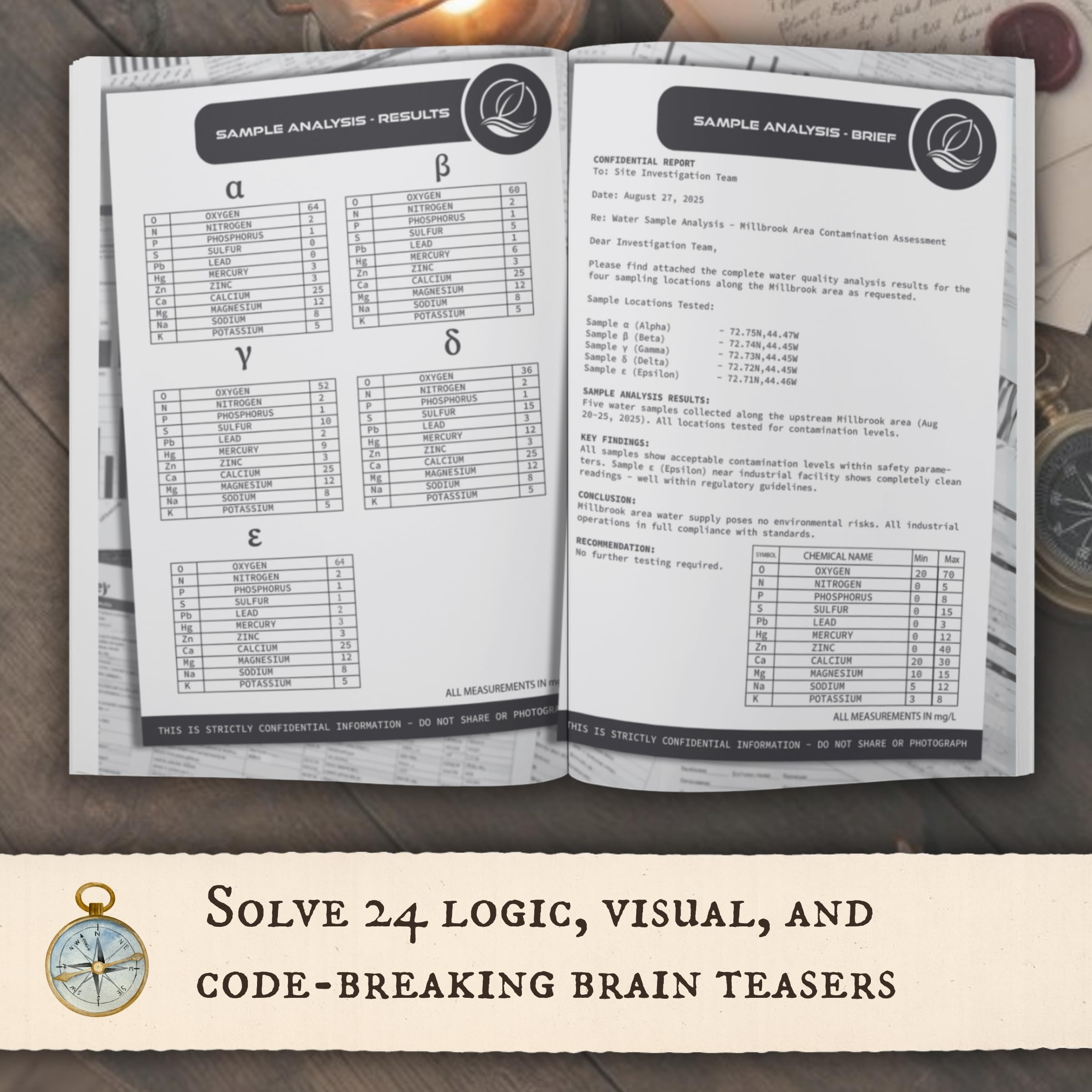 Mystery Escape Room Advent Calendar for Adults: 24 Secrets Are Hidden in Bramblewood Cabin. Will You Solve Them All Before Christmas?