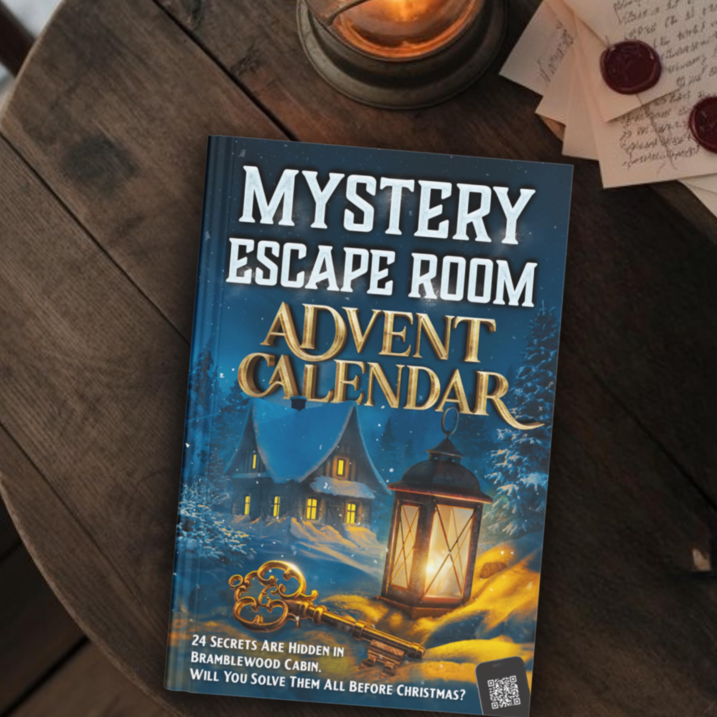 Mystery Escape Room Advent Calendar for Adults: 24 Secrets Are Hidden in Bramblewood Cabin. Will You Solve Them All Before Christmas?