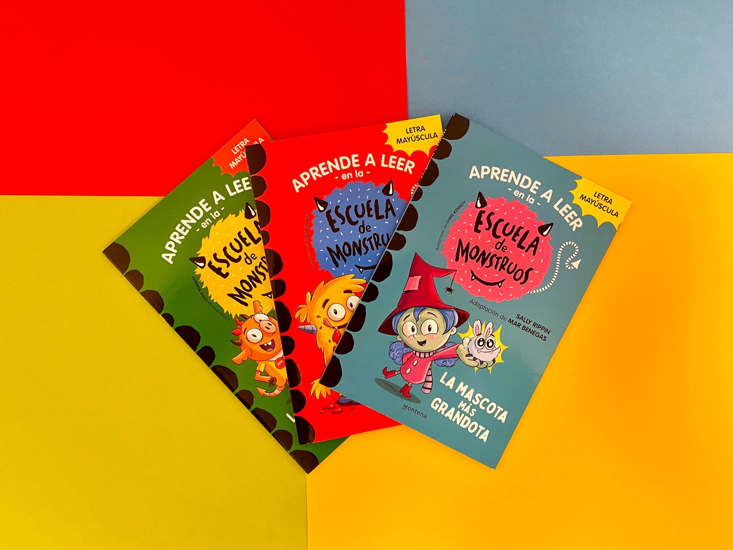 Aprender a leer en la Escuela de Monstruos - Pack con los libros 1, 2 y 3: En letra MAYÚSCULA para aprender a leer (Libros para niños a partir de 5 ... (libros para niños a partir de 5 años)