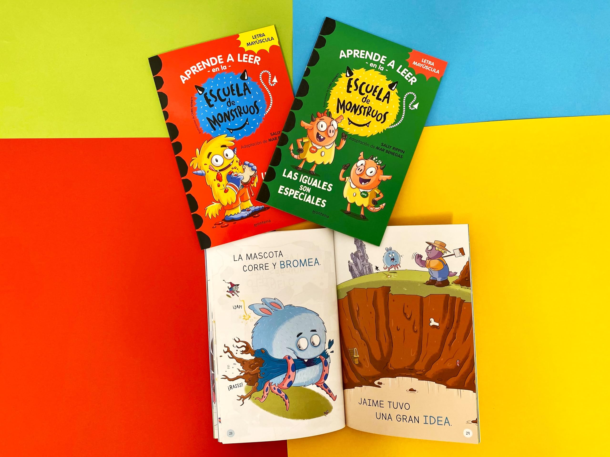 Aprender a leer en la Escuela de Monstruos - Pack con los libros 1, 2 y 3: En letra MAYÚSCULA para aprender a leer (Libros para niños a partir de 5 ... (libros para niños a partir de 5 años)