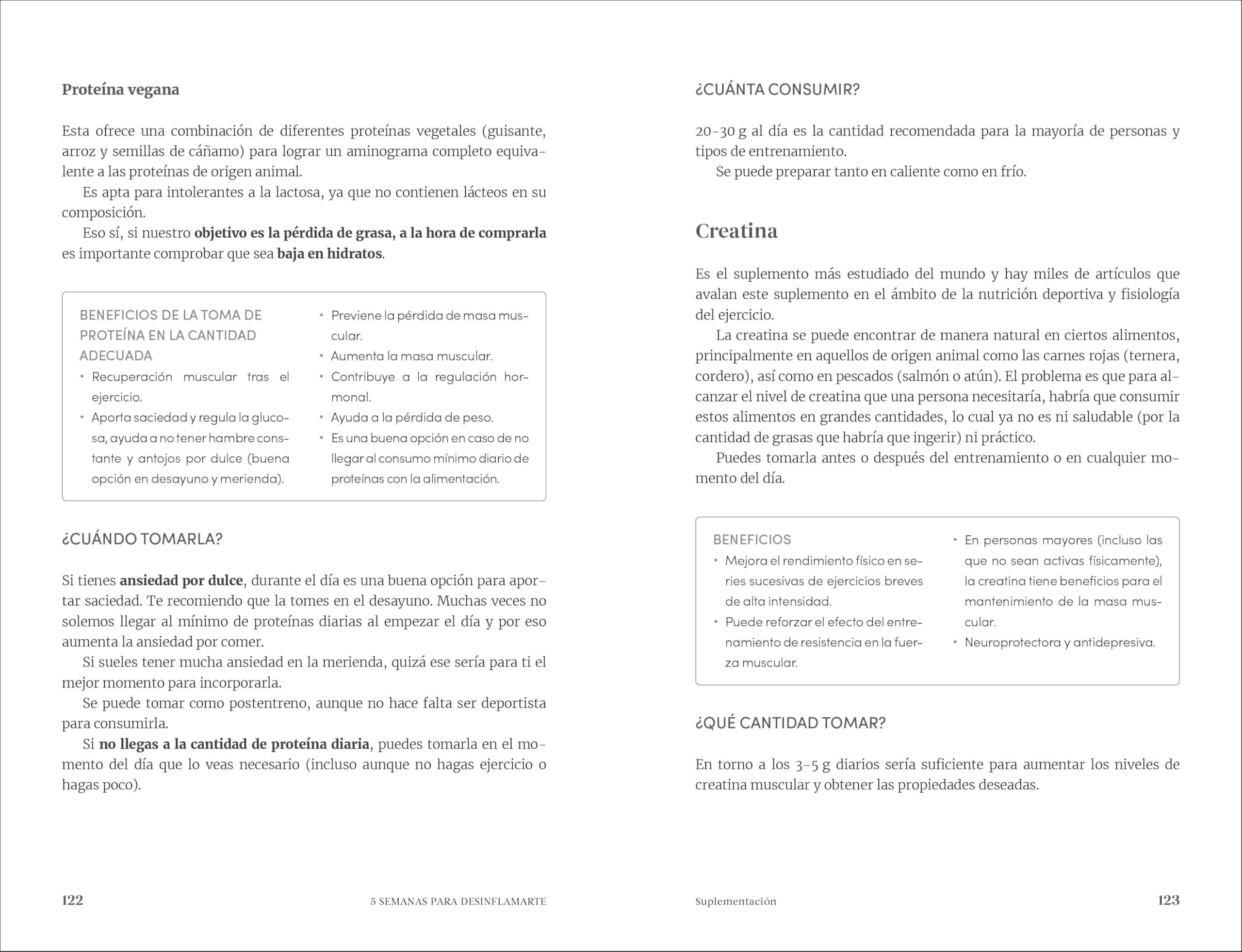 5 semanas para desinflamarte (Bienestar, salud y vida sana)