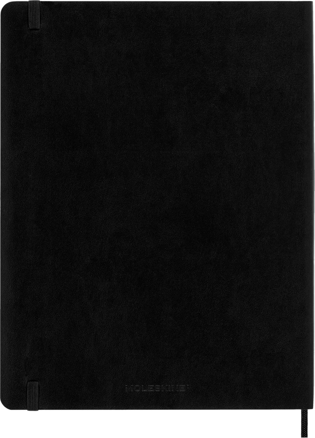 Moleskine Weekly Planner 2025-2026, Agenda Semanal 18 Meses Con Espacio para Notas, Tapa Suave y Cierre Elástico, Formato XL 19 x 25 cm, Color Negro