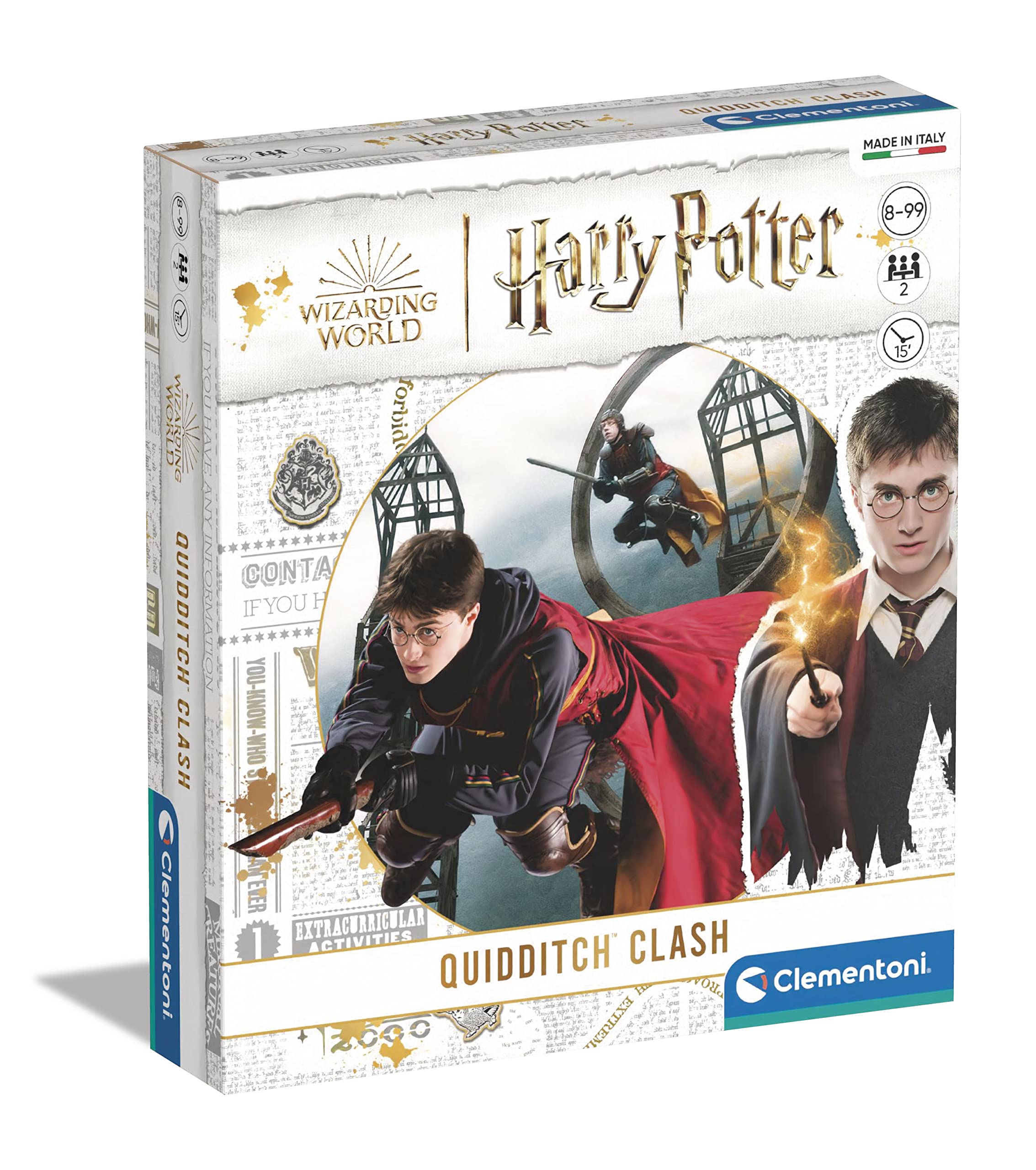 Clementoni Quidditch Clash, Juego de Mesa Harry Potter, Familiar Desde 7 años (16638), Multicolor