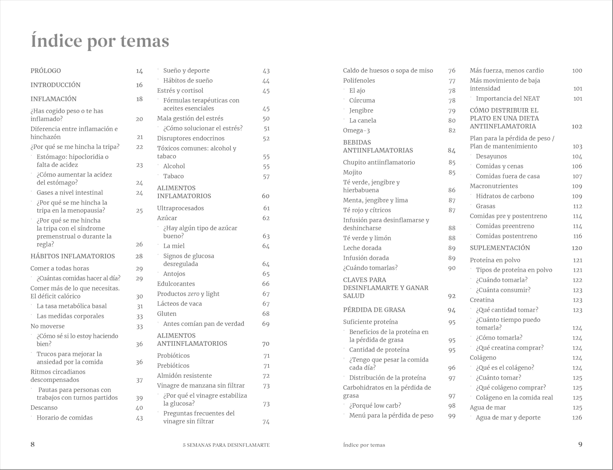 5 semanas para desinflamarte (Bienestar, salud y vida sana)