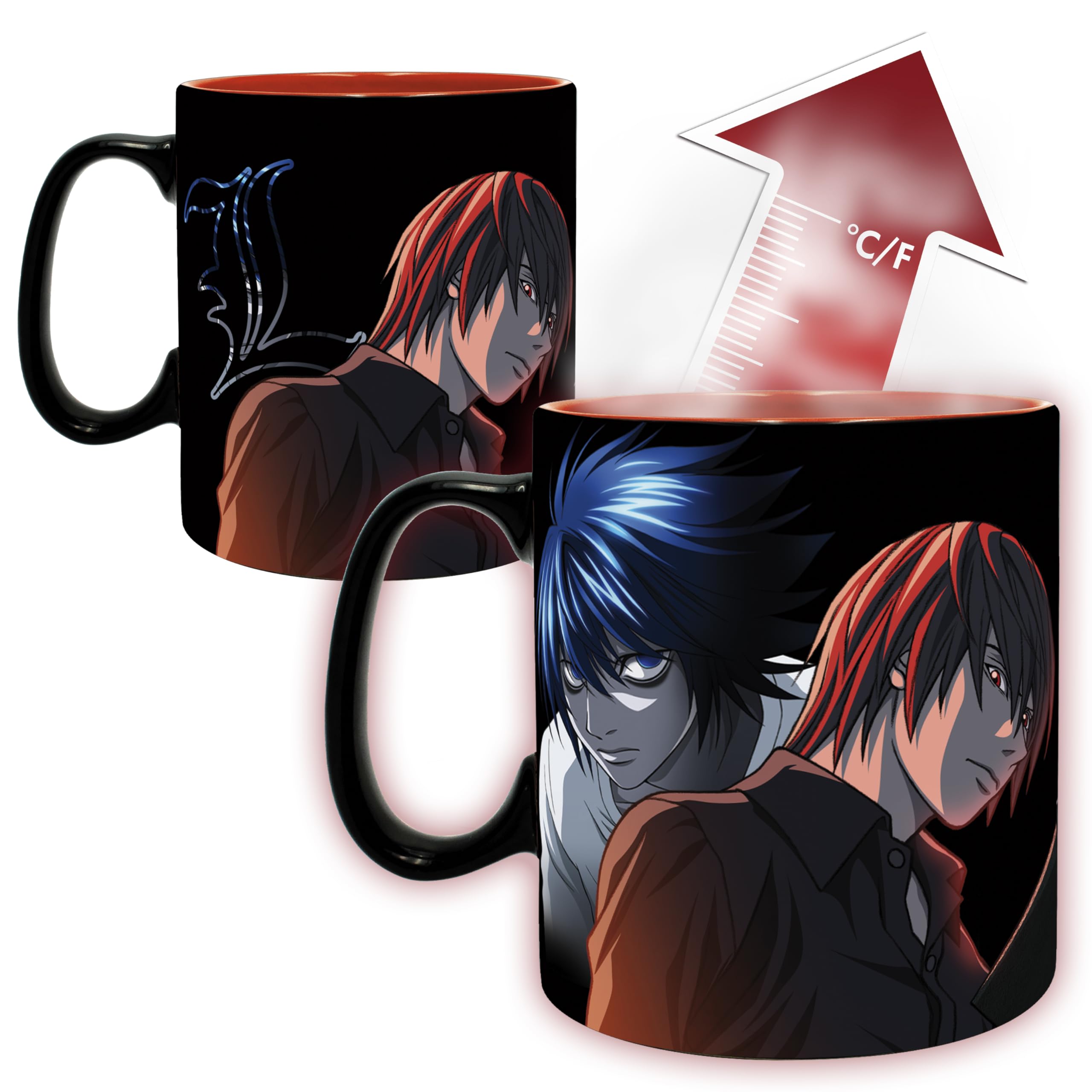 DEATH NOTE - Mug Heat Change - 460ml - L & Light - cardboard